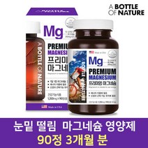 프리미엄 마그네슘 400 눈떨림영양제 90정 3개월분