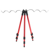 중층받침대 중층클램프 장어받침틀 중층받침대주걱 알루미늄 합금 텔레스코픽 물고기족대, e형 레드