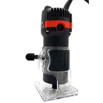 800W 목공 전기 트리머 목재 밀링 조각 절삭 트리밍 DIY 라우터, 01 black_02 US Plug