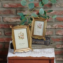 우아한 앤틱 디자인 사각 금색 액자틀 백일사진액자 칠순액자 가족사진