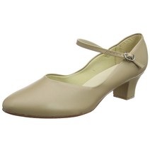 So Danca CH50 3.8cm(1.5인치) 힐 캐릭터 슈즈, 6, Beige Tan