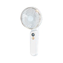 다렌 사일런트 USB 매직 미니선풍기 탁상용 접이형 보조배터리겸용, 6000mAh, 화이트