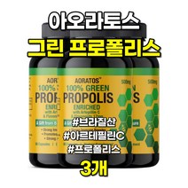 아오라토스 브라질 그린 프로폴리스 플라보노이드 60캡슐 3팩