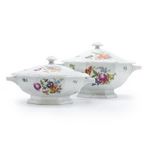 Antique 로젠탈 마리아 플라워 소형 튜린 메인요리 찜그릇 손님상차림 독일 명품그릇, 1개