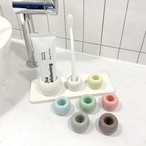 뉴앤룩 칫솔꽂이 치약홀더 세라믹 스탠드, 칫솔 스탠드_라임