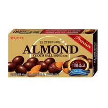 칠성 발렌타인데이 초콜릿 초콜렛 롯데 아몬드초코볼 대용량 세트 사무실 46G 5개, 23세트