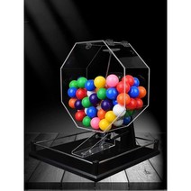 무작위 번호 추첨기 행사용 경품 기계 뽑기판 로또, 블랙 트럼펫 2색 볼