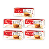 크라운제과 그레이스 85g x 5개 쿠키 수험생간식 땅콩 추억의과자 군것질 간식거리 땅콩페이스트