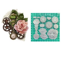 금형틀 정원 모형 금형 콘크리트 시멘트 틀 주택 거푸집 멋진 새 steampunk 다이 새로운 2022 금속 컷 스텐실 diy 스크랩북 종이 공예 칼 블레이드 펀치, 7호