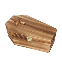 반려동물 유골함 보관함 Pet Jesus Coffin Urn Wooden Casket Bier An Eternity Box, 02 Coffee