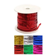 아이베이비아트 줄스팡클-100m 롤스팡클줄 스팽글 꾸미기 만들기 교실환경미화, 금색