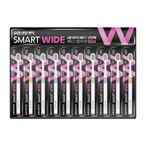 유한덴탈케어 스마트와이드 칫솔 초극세모, 10개입, 11개