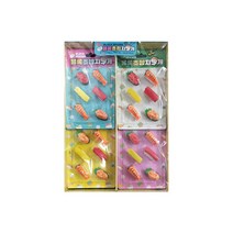 주영상사 2000 블록 초밥 지우개세트/먹지마지우개/지우개, 1갑(16개입)