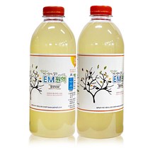 맑은EM원액 1리터 2병, 2개, 1l