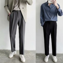 오너클랜 남성 깔끔한 패션 정장바지 캐주얼 팬츠