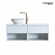 [카비원] 상판 벽걸이 하부장_CB20C 화이트 (서랍형), 퓨어 화이트