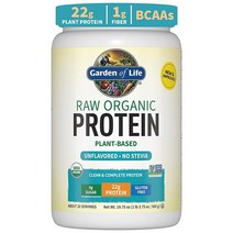 Garden of Life 로 오가닉 프로틴 파우더 언플레이버드 20회분 BCAA 글루텐 프리 논GMO 플랜트 베이스 슈가 프리, 20 Servin, Chocolate, 1개