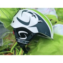 패러글라이딩장비 초경량 플라잉 헬멧 패러글라이딩안전헬멧 패러글라이딩교육, 초록