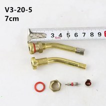 V3.20.4 메트릭 밸브 스템 V3.20.5 V3.20.6 황동 튜브리스 타이어 어댑터 트럭 버스 대형 차량용, [02] 10 pcs V3205