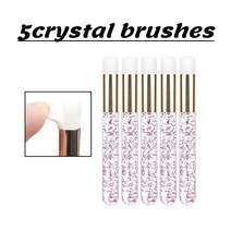 스노우보드왁싱 크리스탈 스틱 코 클렌징 브러시 속눈썹 연장 청소 이식 도구 메이크업 5 개, [01] Pink-5pcs