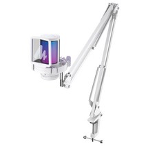 마오노 원터치 노이즈캔슬링 USB 콘덴서 게이밍 마이크 방송용 DGM20S, 화이트