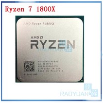CPU AMD 라이젠 7 1800X CPU 프로세서 3.6 GHz 8 코어 16 스레드 L3 95W YD180XBCM88AE 소켓 AM4, 한개옵션0