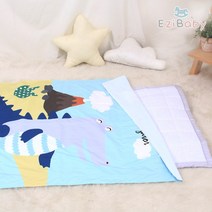 이지베이비 알러지케어 리플 여름 (일반베개솜) 낮잠이불세트, 애플다이노