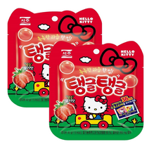서주 탱글탱글 딸기맛 젤리 헬로키티 우표 스티커, 2개, 40g
