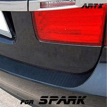 ArtX 스파크(마티즈크리에이티브) 리얼카본 스타일 범퍼 프로텍터 데칼스티커, 카본블랙