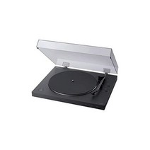 소니 PS-LX310BT 벨트 드라이브 턴테이블: Bluetooth 및 USB 출력 블랙이 있는 완전 자동 무선 블루투스, turntable