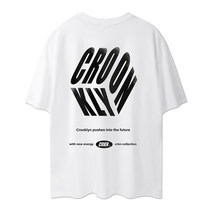 크루클린 솔리드 레터링 오버핏 반팔티 TRS265