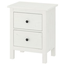 이케아 HEMNES 헴네스 2칸 서랍장 54x66cm, 화트스테인 503.556.87