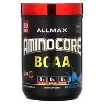 올맥스 아미노코어 BCAA 8G 무설탕 제로카브 블루 라즈베리 0.69lbs 315g, 4병, 312.98g