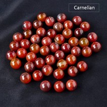 16MM 천연 보석 크리스탈 볼 차크라 스피어 컬렉션 힐링 레이키 장식 쿼츠 스톤 비즈, 16mm 5pcs, carnelian