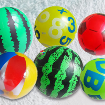 프리미엄 썸머 비치볼+탱탱볼 모음 색동 수박 바닷가 워터파크 수영장 필수용품, 탱탱볼_랜덤