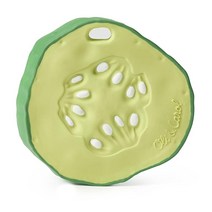 Oli & Carol Keiko 에다마메 츄어블 야채 모양 치발기 장난감 천연 Hevea 고무, Pepino the Cucumber