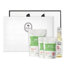 닥터트루 스테비아 설탕대용 고급 선물세트+선물용쇼핑백 (가루350g 가루100g*2 액상375g), 단품