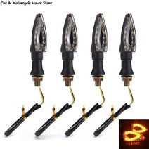 오토바이비상등 깜빡이 슈퍼커브파츠 hid 경광등 점멸등 써치 오토바이 안개등 오토바이안개등 바이크안개등 1pc 12v 범용 led 방향 지시등 표시등 호박색 깜박임 램프 9