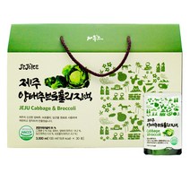 제주스 제주 양배추 브로콜리 진액 100mlX30포유기농 양배추즙 양배추브로콜리즙 브로콜리즙, 단품