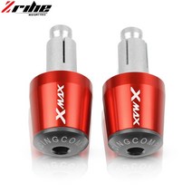 오토바이 핸들 바 엔드 모토 그립 플러스 팁 캡 야마하 xmax 125 250 300 400 X MAX 2017, 15 Red Gray