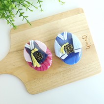 추석선물 한복비누 외국인 부모님 회사 단체선물 용돈박스, C. 비누2구 - 색동