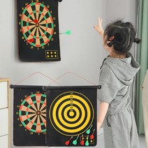 안전 자석 다트 놀이 세트 양면 마그네틱 벽걸이형, 다트17icn