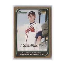 2008 Bowman Draft Gold RC- 루키 카드 #BDP51 Charlie Morton Atlanta Braves NM-MT