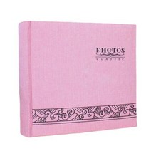 웨딩앨범 포토앨범 레트로 사진 200 매 4X6 quot10X15cm 플러그인 흰색 내부 페이지 결혼식 가족 기념 도서 메시지 영역, pink