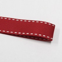 카네이션리본 선물포장리본 꽃포장리본 골지 스티치 리본 (폭 5mm 길이90m)(폭 10mm/15mm 길이 45m), 48(레드), 15mm