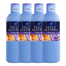 펠체아주라 향좋은 바디워시 바디클렌져 650ml 허니&라벤더 X4개 이탈리아 직수입, 단품