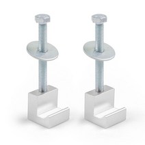 화물차공구함 화물차 1톤 공구함 대형화물차공구함 알루미늄 픽업 타이 다운 와이드 클램프, 은