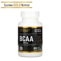 캘리포니아골드뉴트리션 CGN BCAA 500mg L 발린 아이소류신 분지쇄 아미노산 비건 60 베지캡슐
