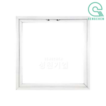 금강산업 알루미늄 컬러 점검구(나사형) (1EA), 반광, 화이트
