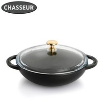 차세르 [차세르] 무쇠 주물 미니WOK 18cm 색상옵션, 케비어